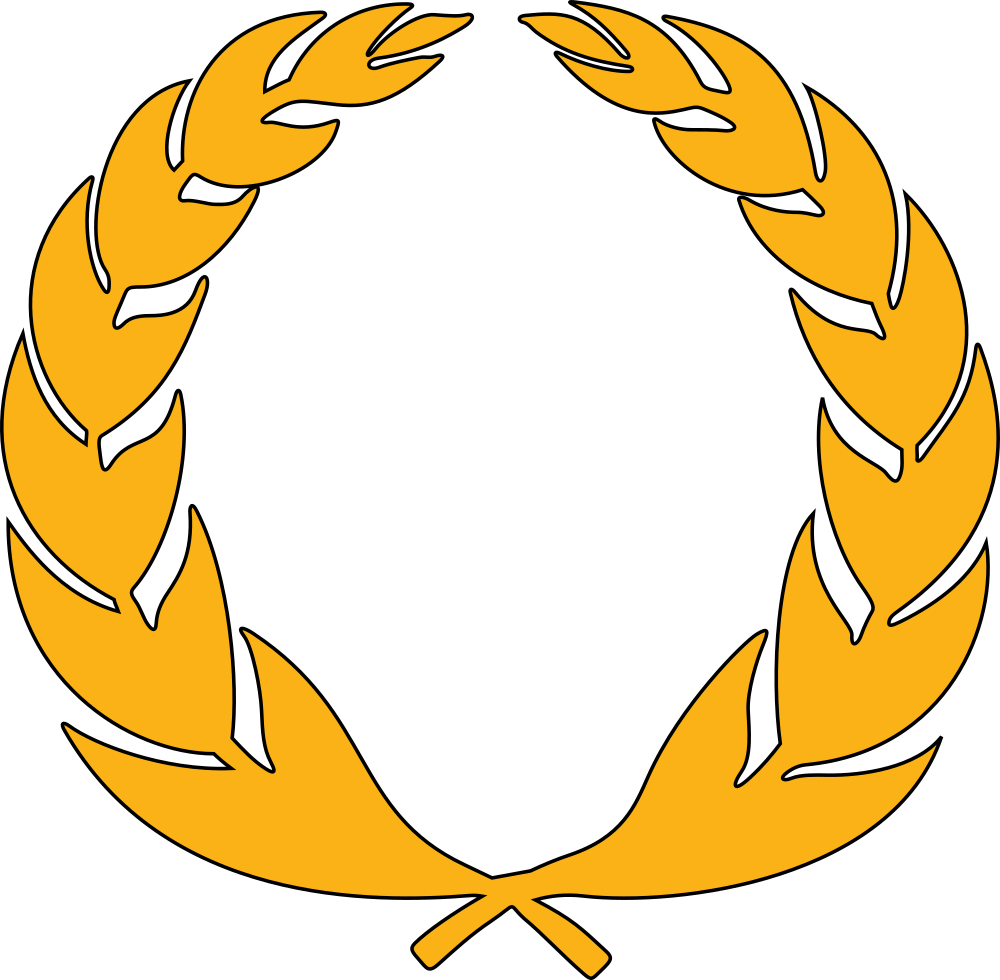 Stylised Laurel Wreath - Clip Art (1000x980), Png Download