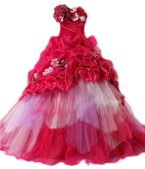 Pink Dress Png - Party Dress Transparent Clipart (600x797), Png Download
