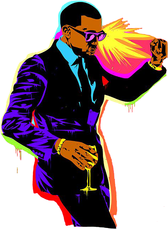 Canvas Kanye West Albums, Hip Hop Art, West Art, Dope - Kanye West Pop Art (768x1024), Png Download