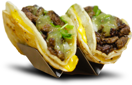 Carne Asada Taco $1 - Tacos De Carne Asada Transparent (450x298), Png Download