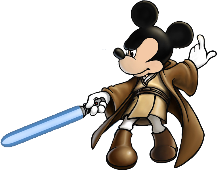 Clipartaz Free Collection Mickey Mouse - Disney Star Wars Clipart (400x327), Png Download