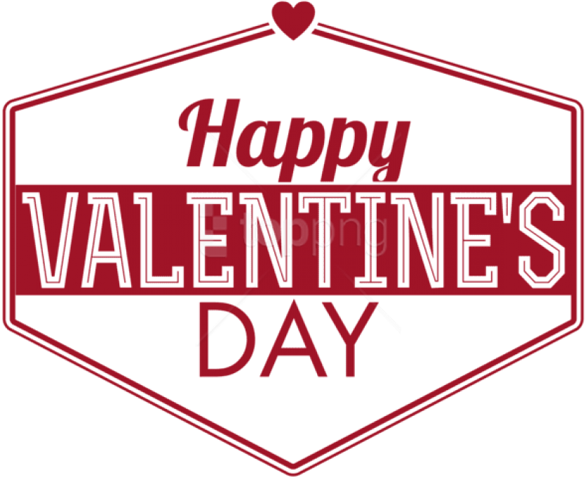 Happy Valentine's Day Text Decor Transparent Png Clip - Chicken Graphic Design (600x490), Png Download