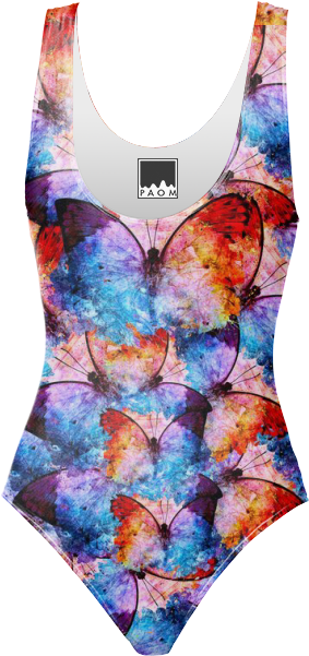 Blue Butterfly Mosaic $98 - Swimsuit Bottom (400x621), Png Download