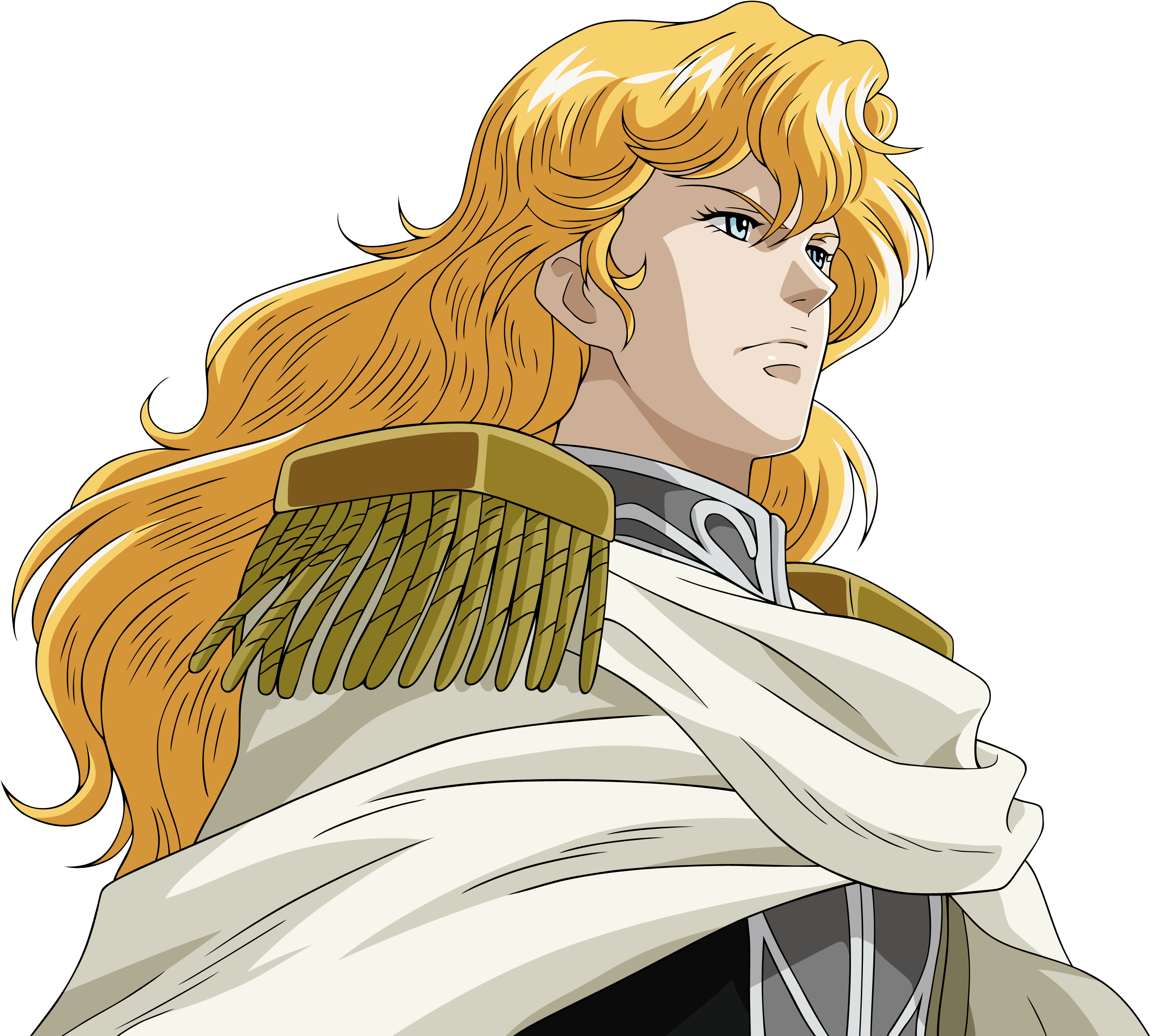 Donald Trump United States Of America Yellow Human - Legend Of The Galactic Heroes Reinhard Kaiser (1600x1330), Png Download