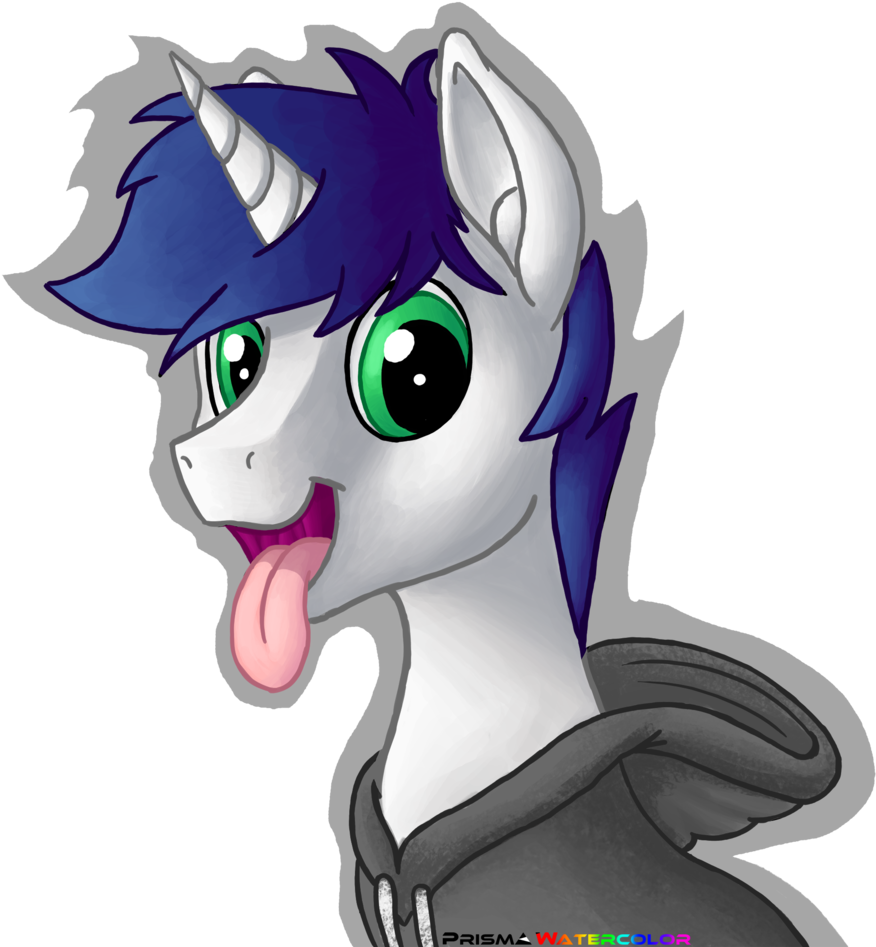 Prismawatercolor, Clothes, Green Eyes, Hoodie, Looking - Pony (944x1024), Png Download