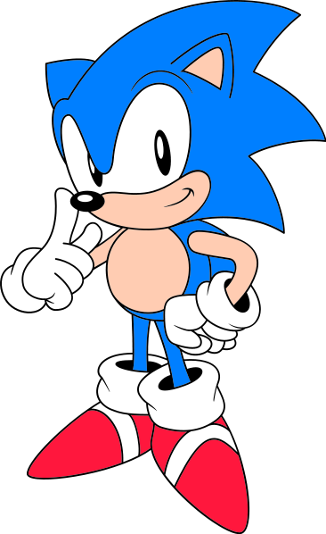 Classic Sonic Nose-73px - Classic Sonic Artwork (366x598), Png Download