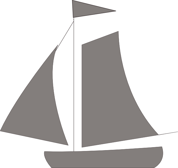Sailing Boat Svg Clip Arts 600 X 565 Px (600x565), Png Download