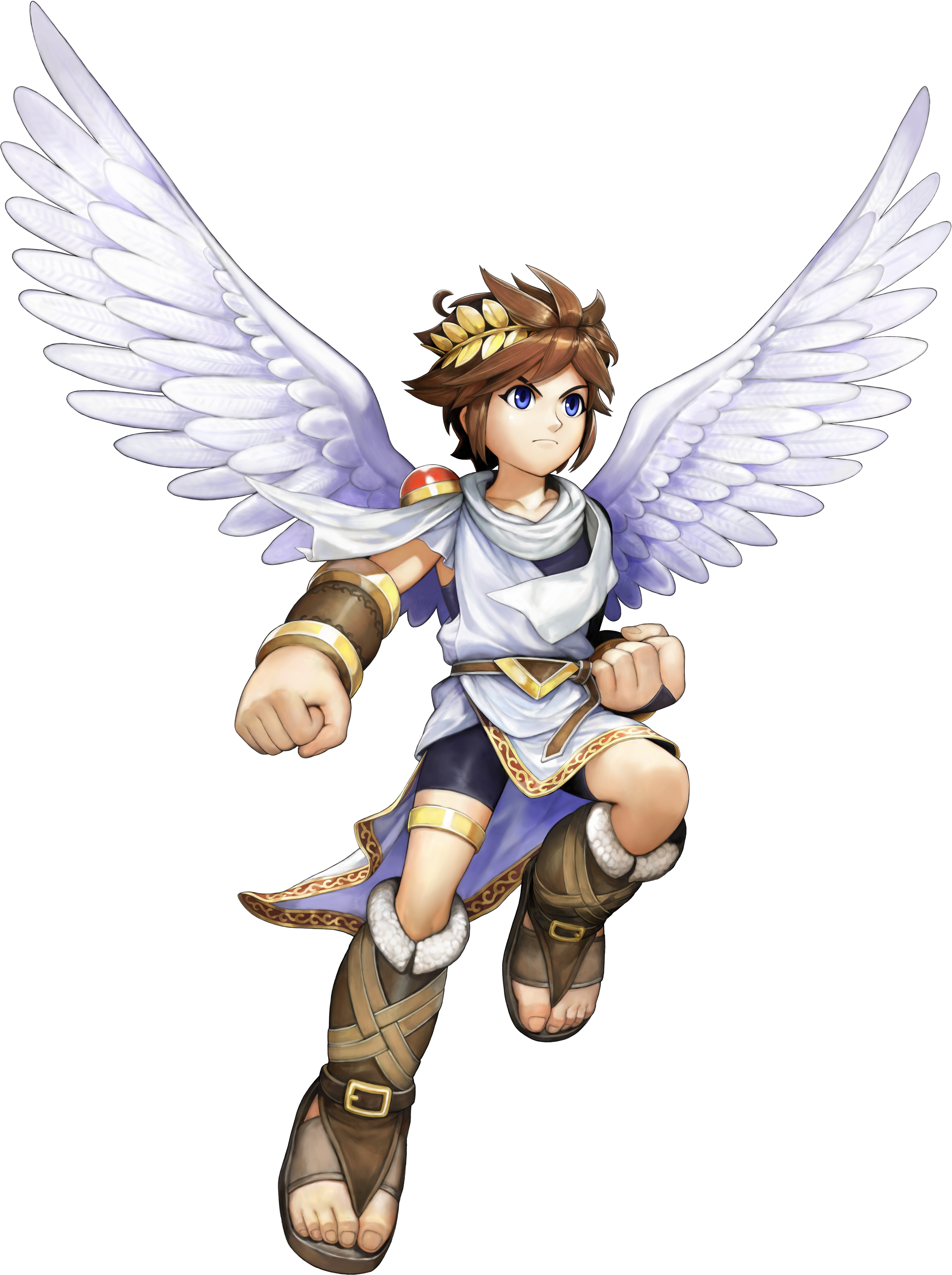 Angels Clipart Angels God - Pit Kid Icarus (2883x3860), Png Download