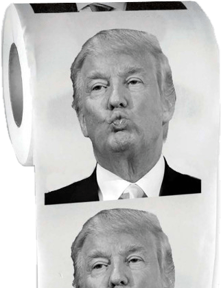 Toilet Paper Donald Trump Png - Papier Toilette Donald Trump (664x441), Png Download