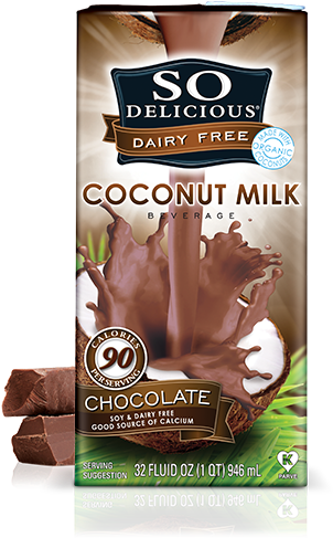 So Delicious Coconut Milk Chocolate (480x510), Png Download