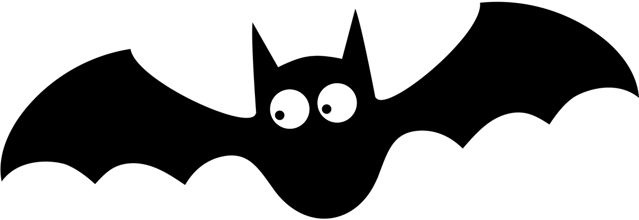 Bat Silhouette Halloween Bats Night Midnig - Halloween Bat (680x340), Png Download