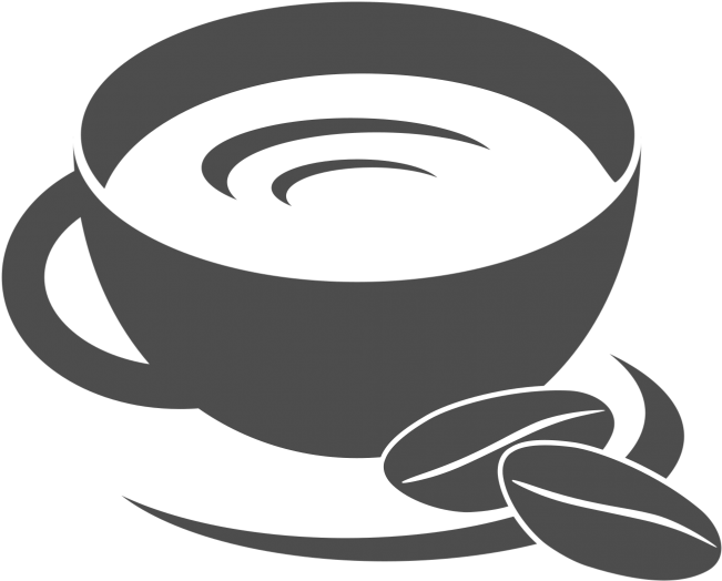 Coffee Logo Png - Black And White Coffee Png (999x999), Png Download