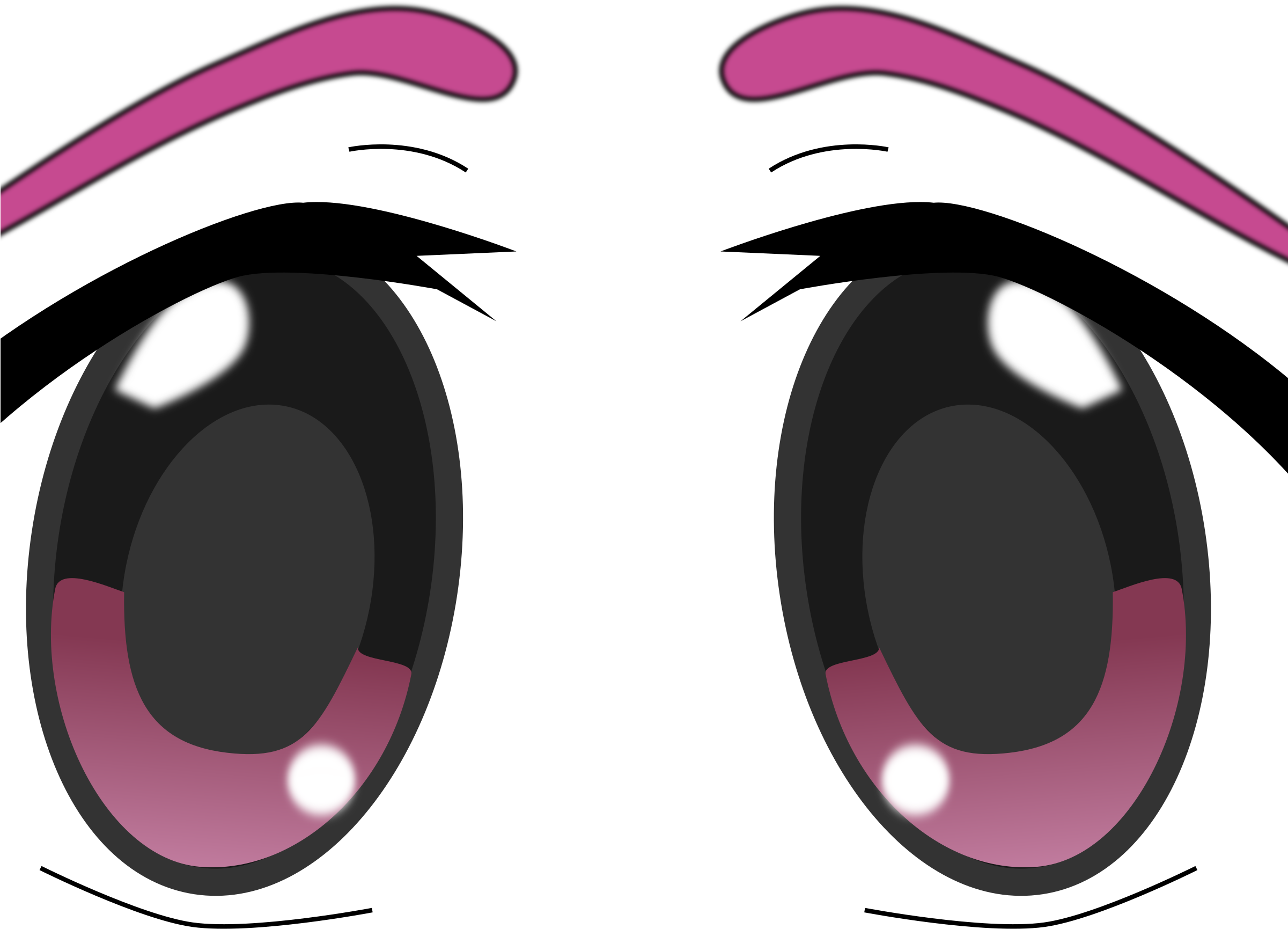 Clip Transparent Stock Animeeye Big Image Png - Big Anime Eyes Png (2400x3394), Png Download