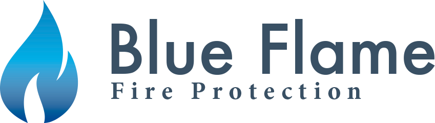 Blue Flame Fire Protetion Blue Flame Fire Protetion - Company (849x240), Png Download
