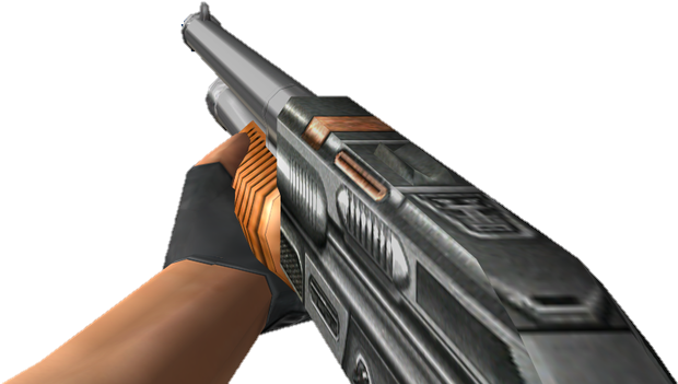 Pump Shotgun Ss1 V - Pump Shotgun Png (640x357), Png Download