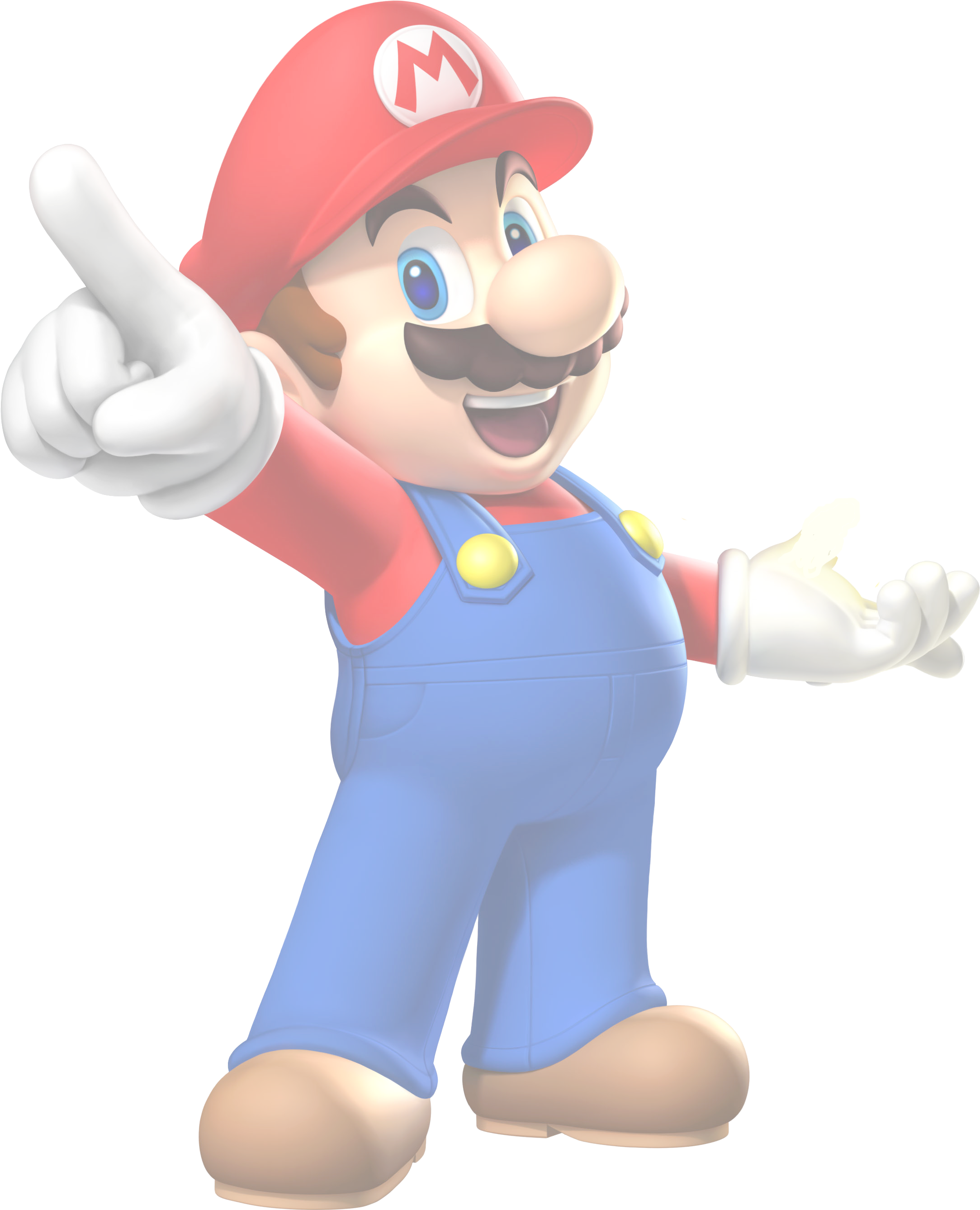 Vanishing Mario - Mario Mario Party 9 (2664x2944), Png Download