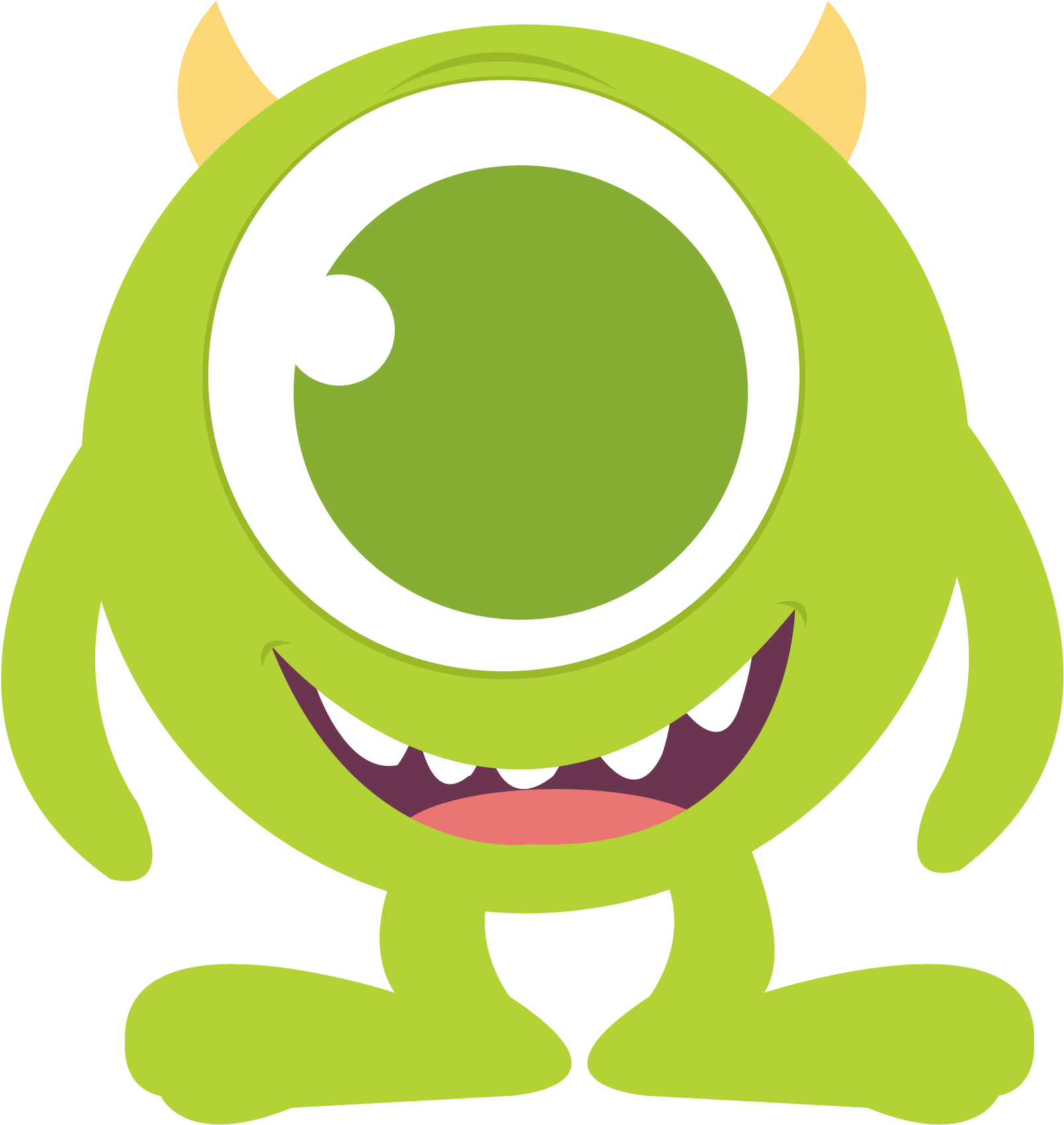 Cookie Monster Clipart Cliparts And Others Art Inspiration - Monster Inc Characters Clip Art (2032x2456), Png Download
