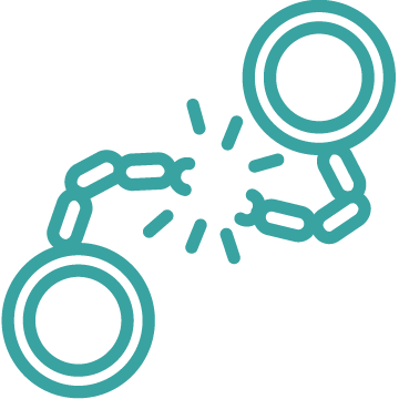 Broken Clipart Handcuffs - Prison (360x360), Png Download