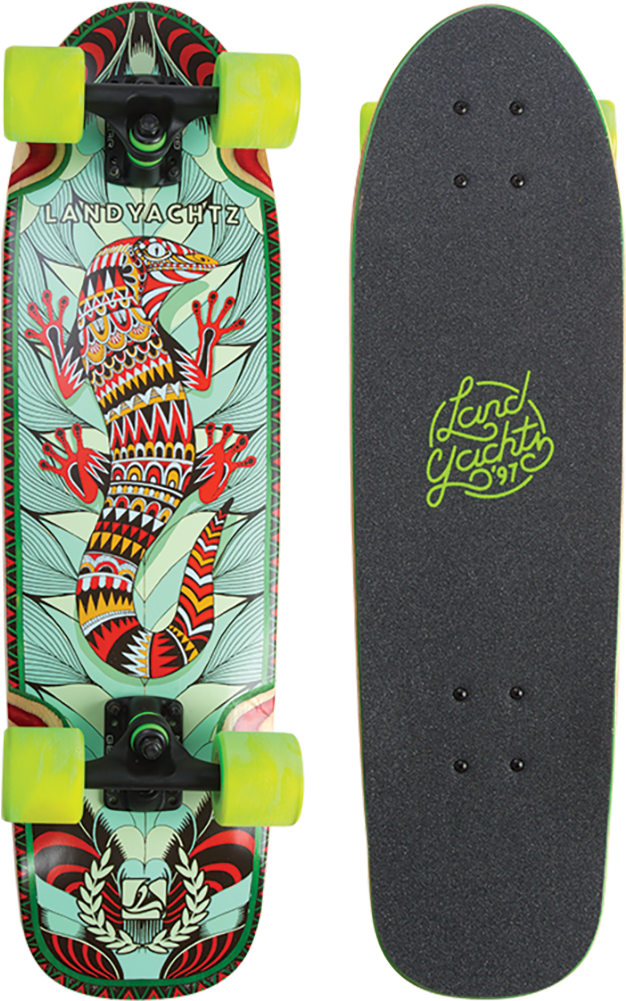 Landyachtz Dinghy Lizard Pre Assembled Longboard Skateboard - Landyachtz Dinghy Lizard (1000x1000), Png Download