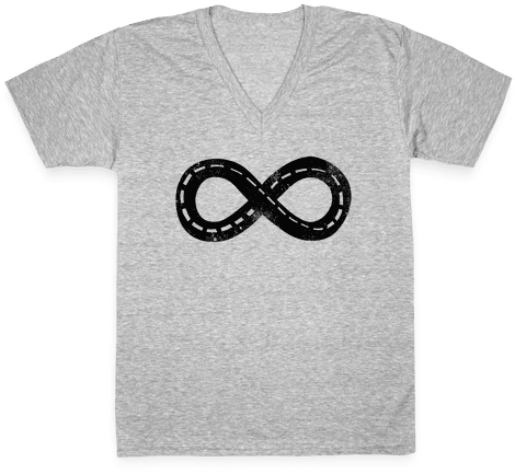 Drive Forever V-neck Tee Shirt - T-shirt (484x484), Png Download
