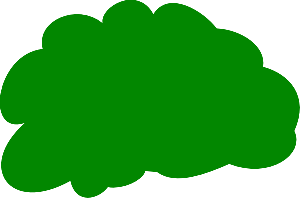 Bush Cliparts - Tree Bush Clip Art (600x396), Png Download
