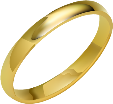 Jewelry Ring Png Images Free Download Svg - Gold Ring Vector Png (401x371), Png Download