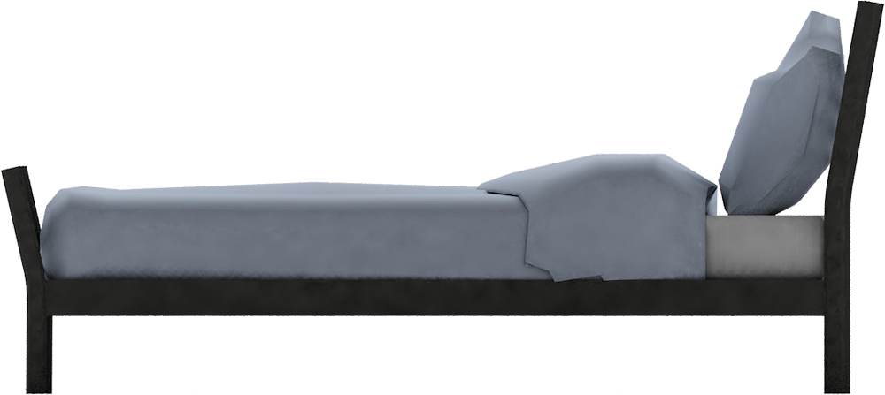 Sorum Queen Bed Frameright - Bed Frame (1000x447), Png Download