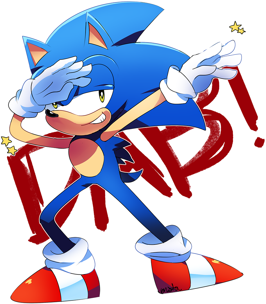 Sonicthehedgehog Dab Deviantart Png Memes Funny Videoga - Sonic The Hedgehog Dab (992x1130), Png Download