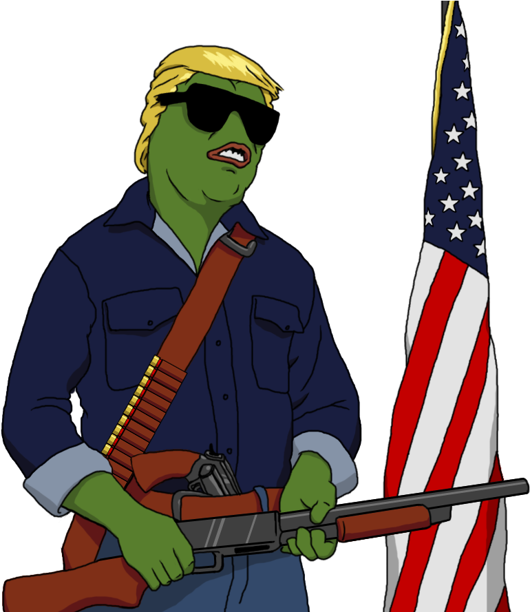 Don't Take Your Foot Off The Gas - Pepe Trump They Live (888x888), Png Download