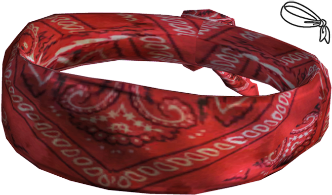 Reds Bandana - Red Bandana Png (700x425), Png Download