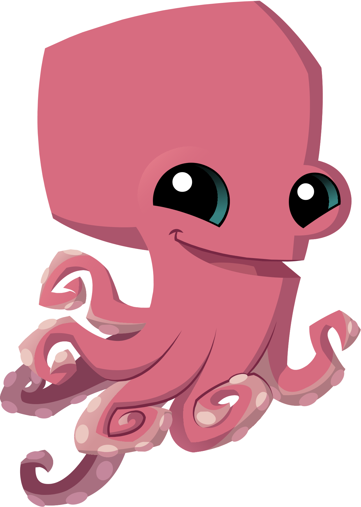 Renovated Art Octopus - Animal Jam Octopus (1256x1764), Png Download