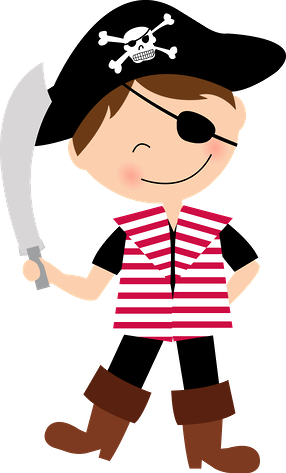 Archivo De Álbumes Pirate Birthday, Pirate Theme, Pirate - Pirate Boy Clipart (286x473), Png Download