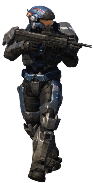 Carter Spartan Halo Reach Game Xbox - Halo Reach Noble Team Emile (580x640), Png Download