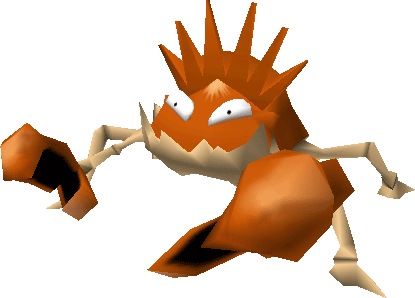 099kingler Pokemon Stadium - Pokemon Stadium Sprite Transparent (415x298), Png Download