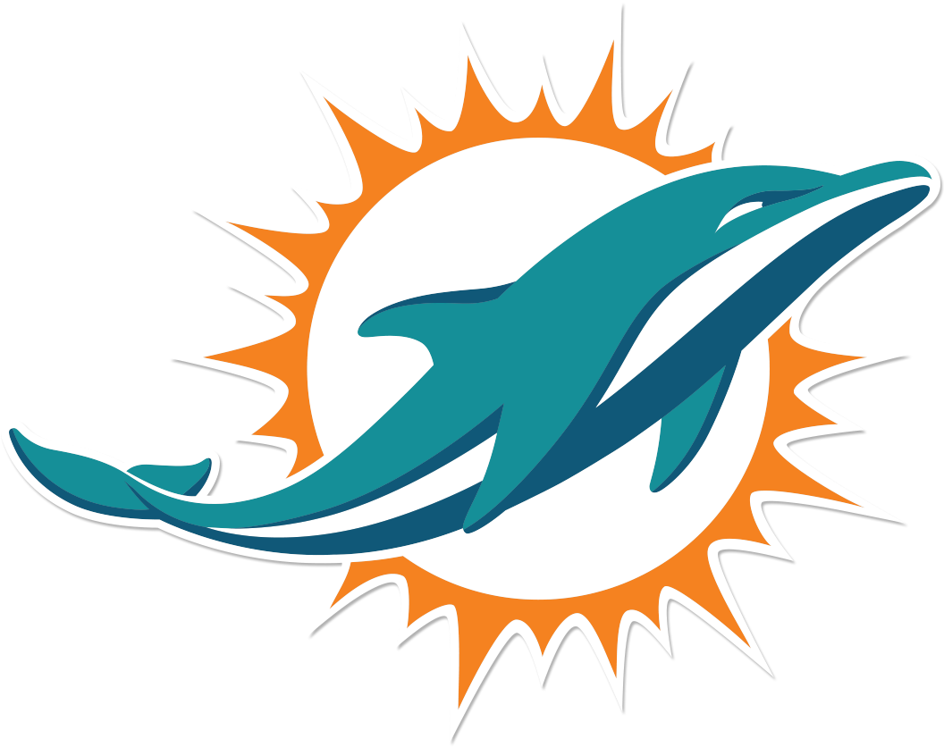 Nfl Logos 2014 Png - Miami Dolphins Logo (1200x1200), Png Download