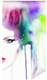 Woman Portrait - Watercolor Painting (400x400), Png Download