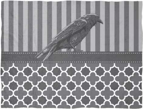 Raven Gray Stripes Trendy - Bathroom (500x500), Png Download
