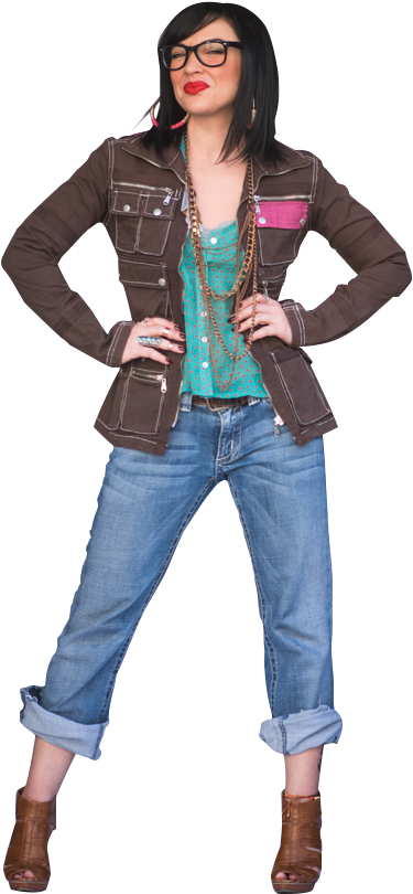 Stand Up For Yourself - Girl (375x825), Png Download