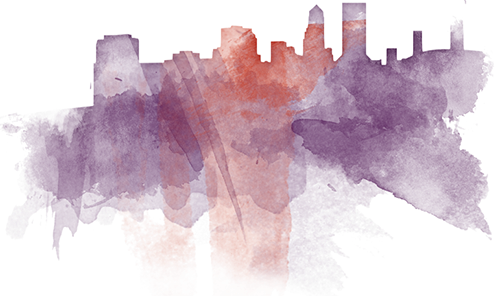 Watercolor-skyline49 - - Watercolor Paint (498x296), Png Download