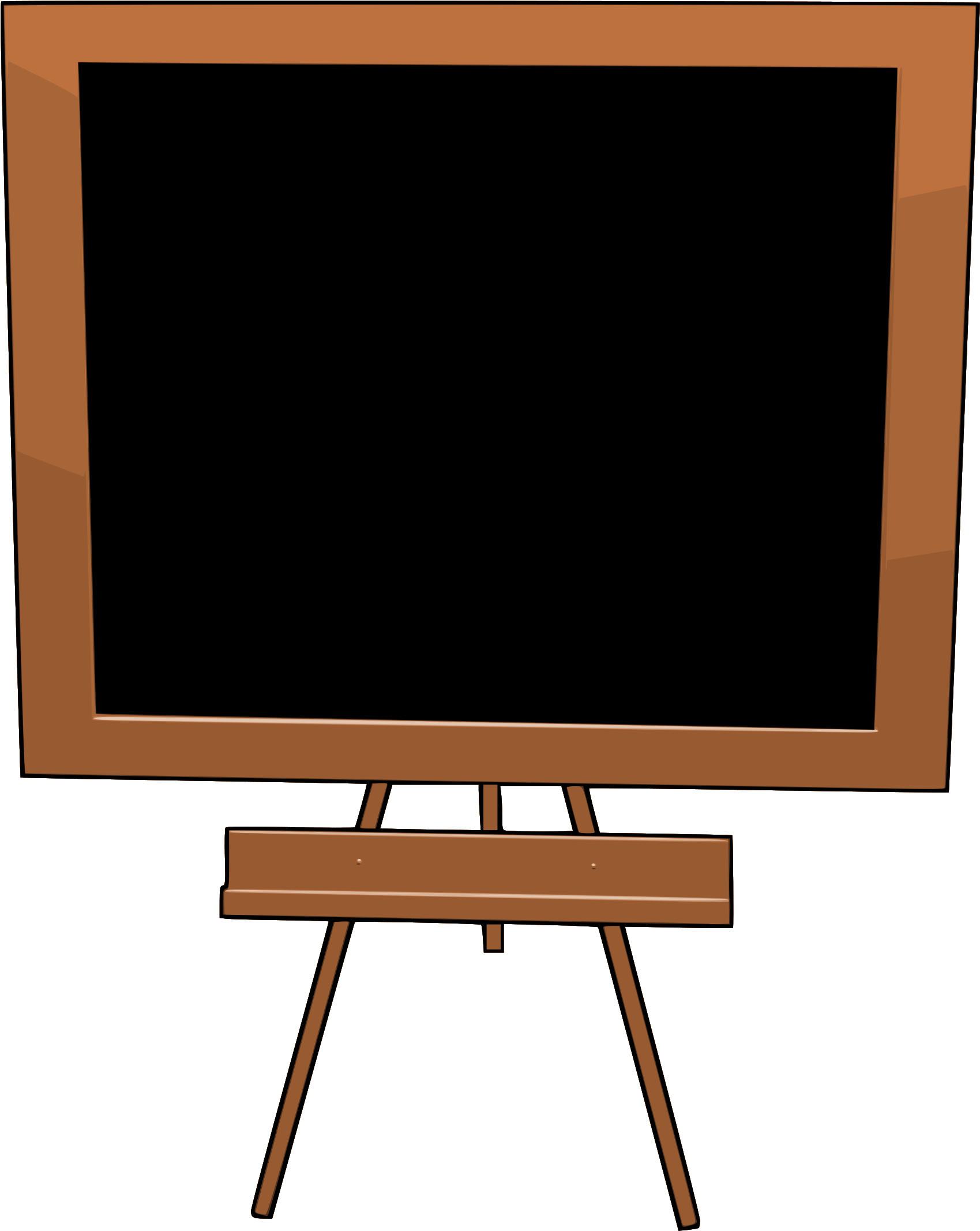 Free Chalkboard Clipart Png - School (567x712), Png Download