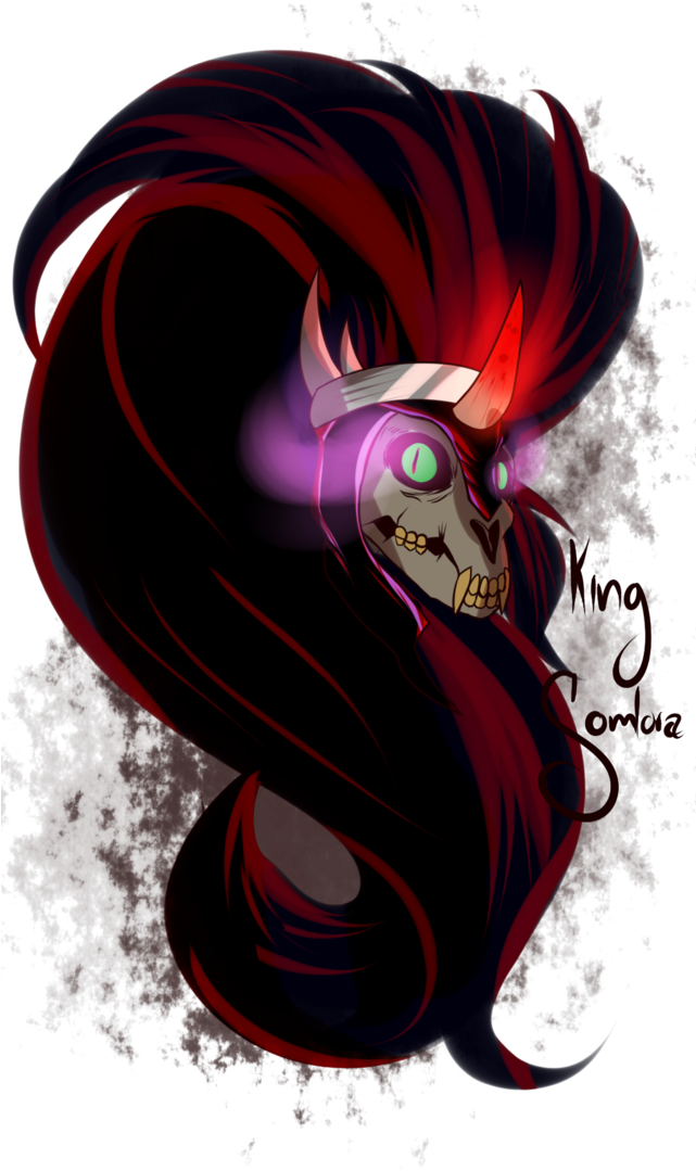 Mr4500k, Bust, Dark Magic, Fangs, King Sombra, Magic, - Illustration (640x1250), Png Download