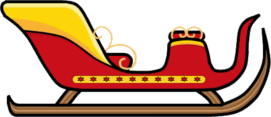 Santa S Slay Pictures - Santa Sleigh Sprite (912x396), Png Download