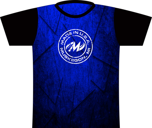 Motiv Deep Blue Grunge Express Dye Sublimated Jersey - Blue (500x420), Png Download