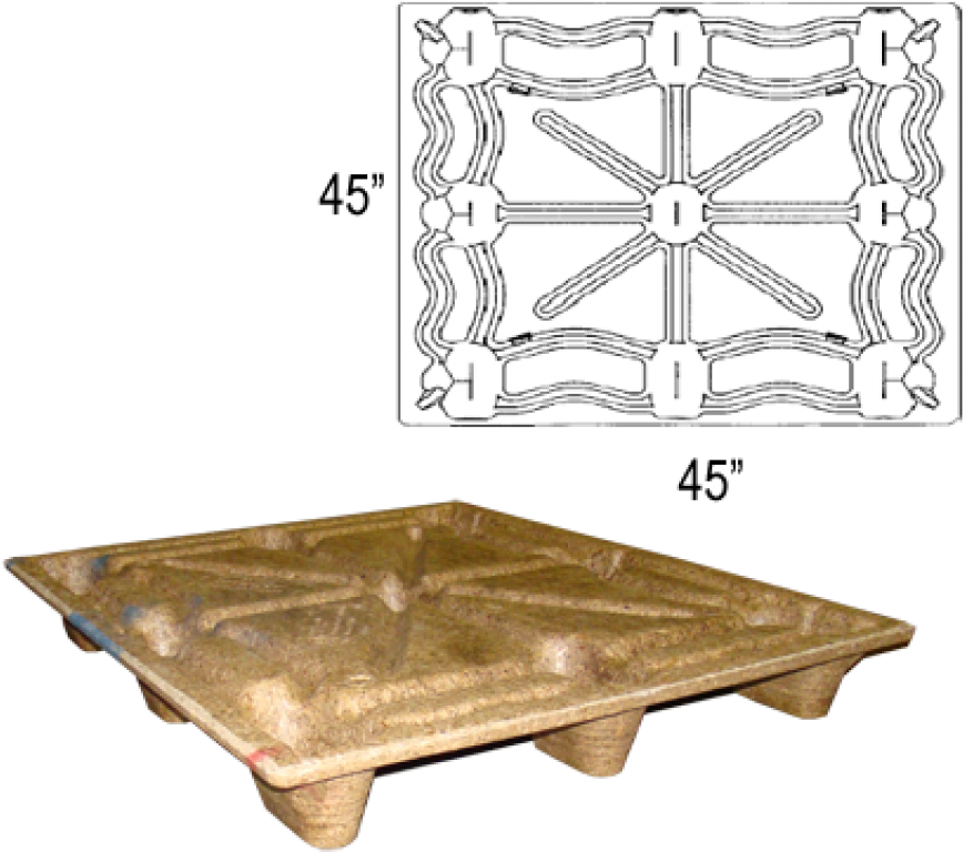 45" X 45" Wood Export - Litco Wp-4545h Wood Export Pallet (1000x1000), Png Download