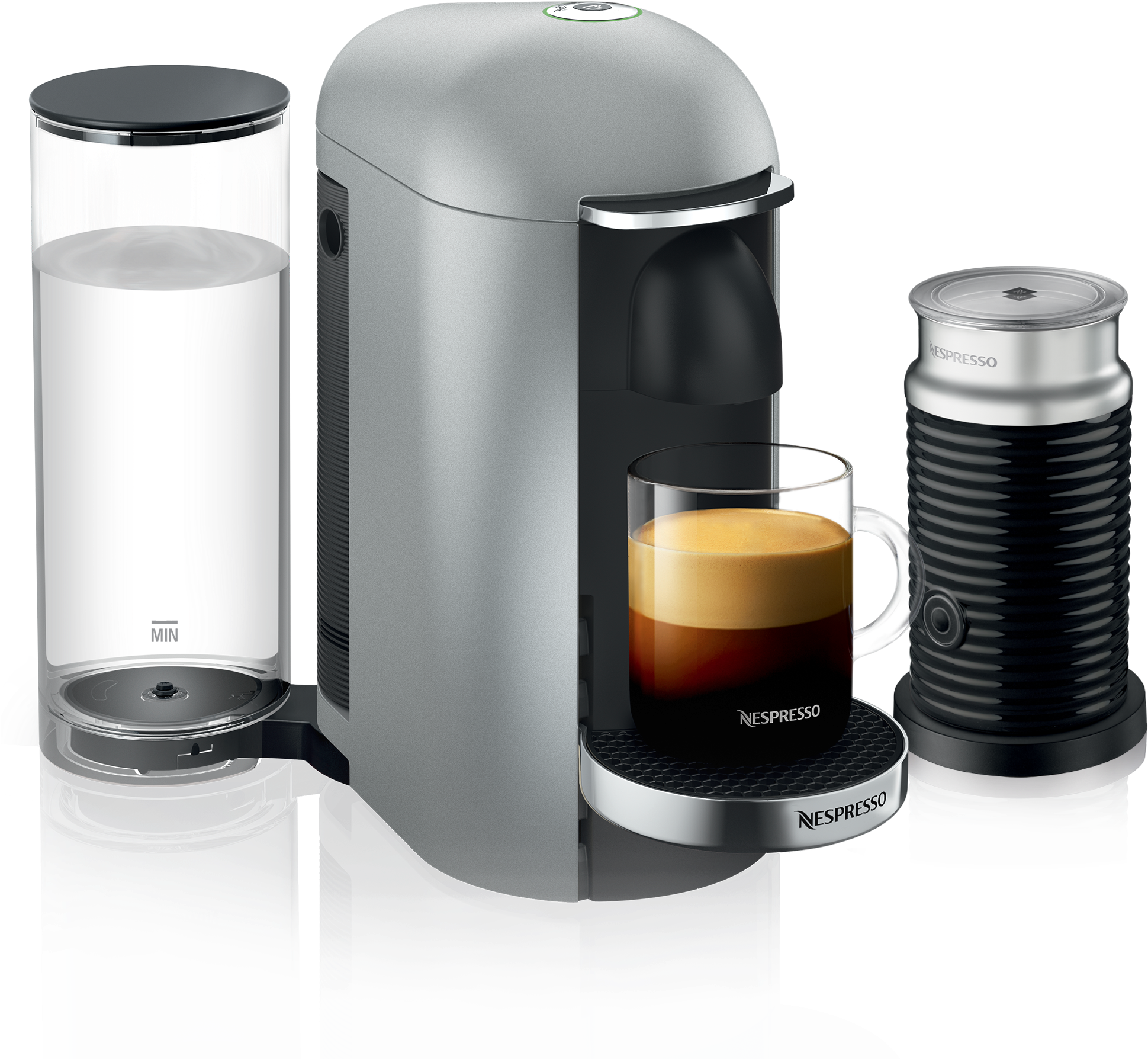 Nespresso Vertuoplus With Aeroccino (2000x2000), Png Download