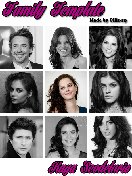 Robert Downey Jr Family Template (484x627), Png Download