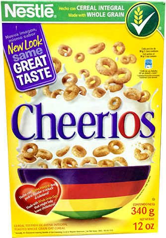 Cheerios 340g - Nestle Honey Cheerios (375g) (347x510), Png Download