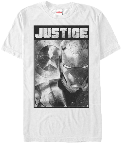 Captain America Civil War Iron Justice T-shirt - T-shirt: Captain America Civil War- Stark Justice (480x480), Png Download