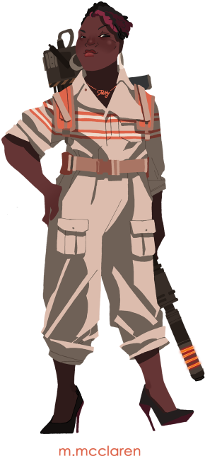 The Power Of Patty Compelled Me - Ghostbuster Patty Tumblr Fan Art (500x688), Png Download