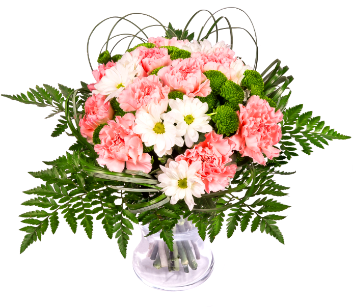 Pink Carnations And Chrysanthemum - Kytice Ke Dni Matek (700x700), Png Download